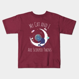 Zodiac Shirts: Scorpio cat Kids T-Shirt